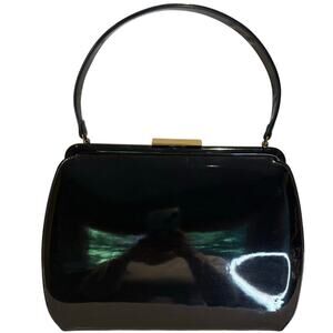 Vintage MCM Theodor of California Black Daytime Pocketbook, EUC